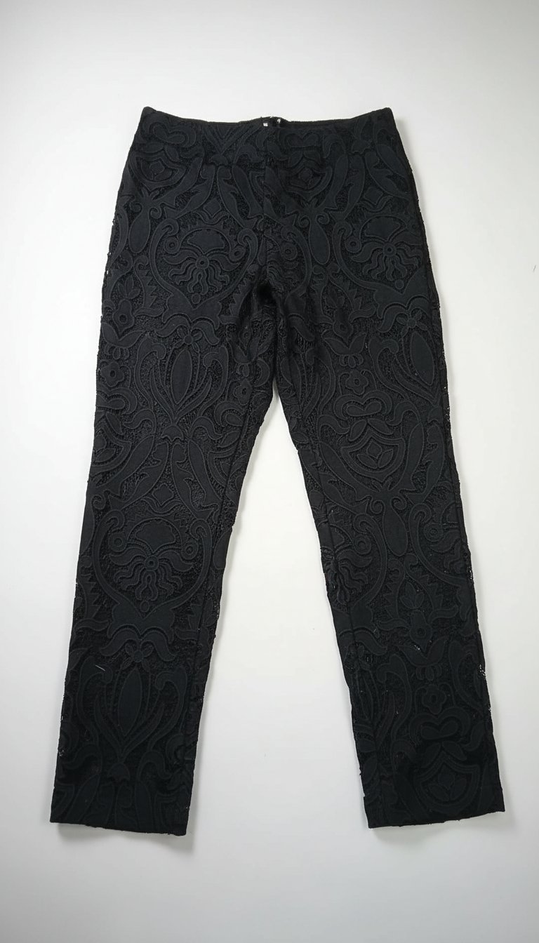 Pontalon chic noire avec doublure,la taille 36,38,jdid ,sans défaut 
