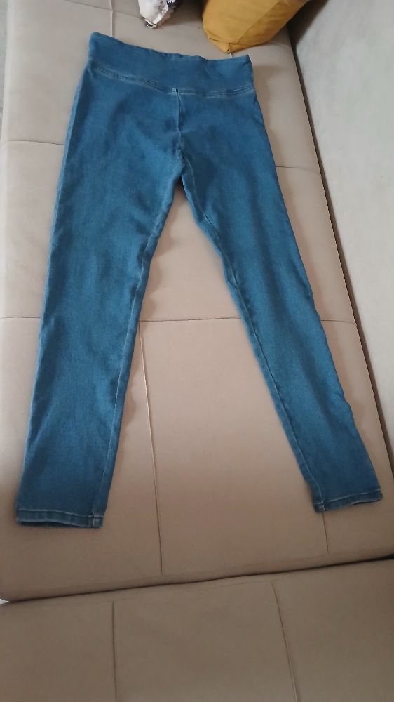 Pontalon djean élastique taille haute, taille m,ylabes lel 40