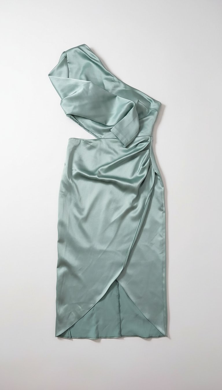 Robe soirée vert d'eau,jdida avec étiquettes,tissu satiné,la taille 36,38 