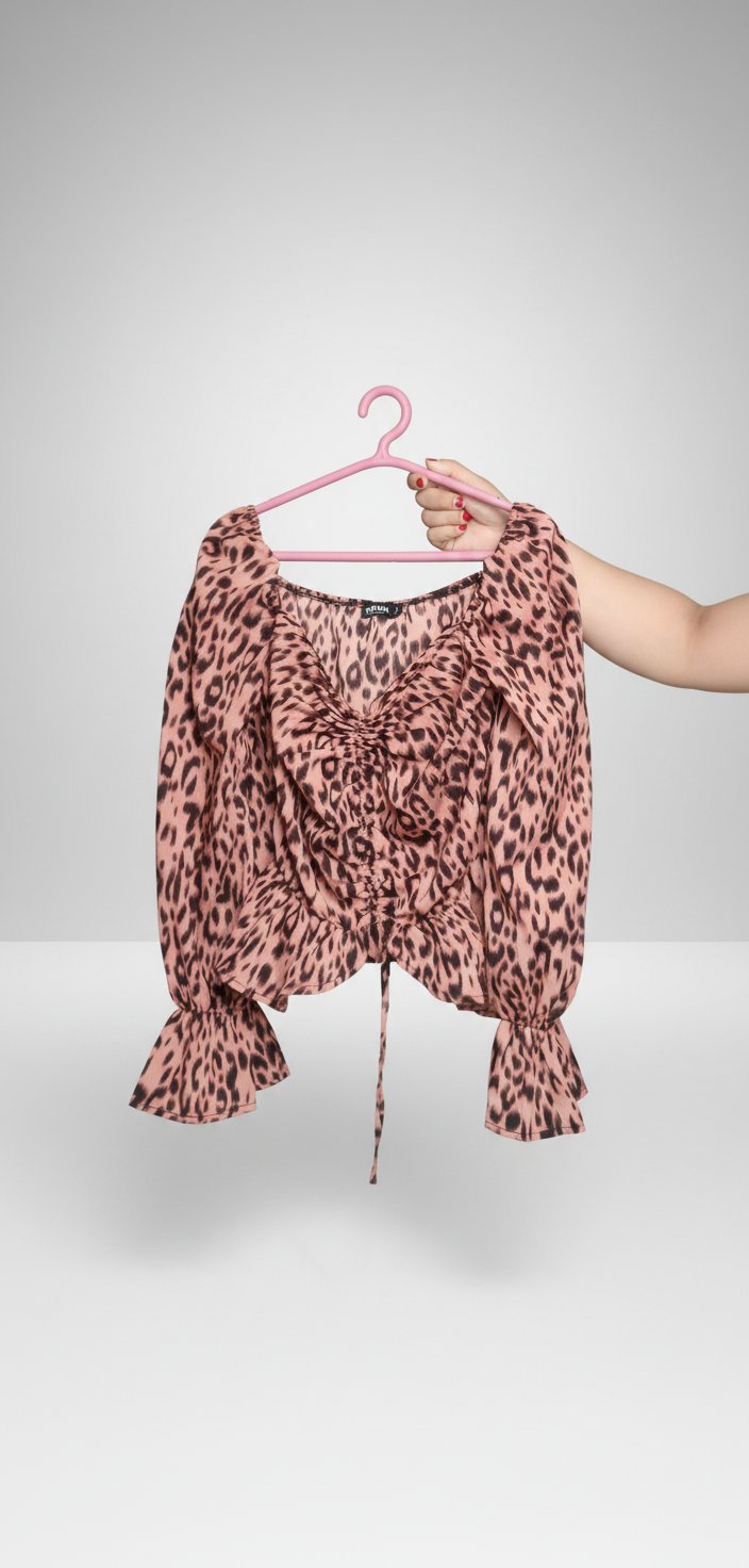 Chemise waw,couleur rosé Tiger, la taille 38,40 