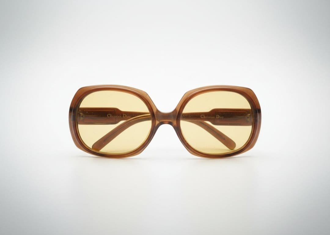Vintage 1970s Christian Dior Oversized Optyl Sunglasses 