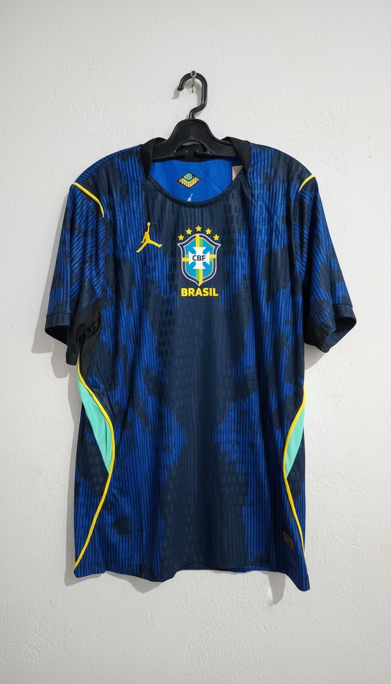 Football Jersey Brazil Bleu 