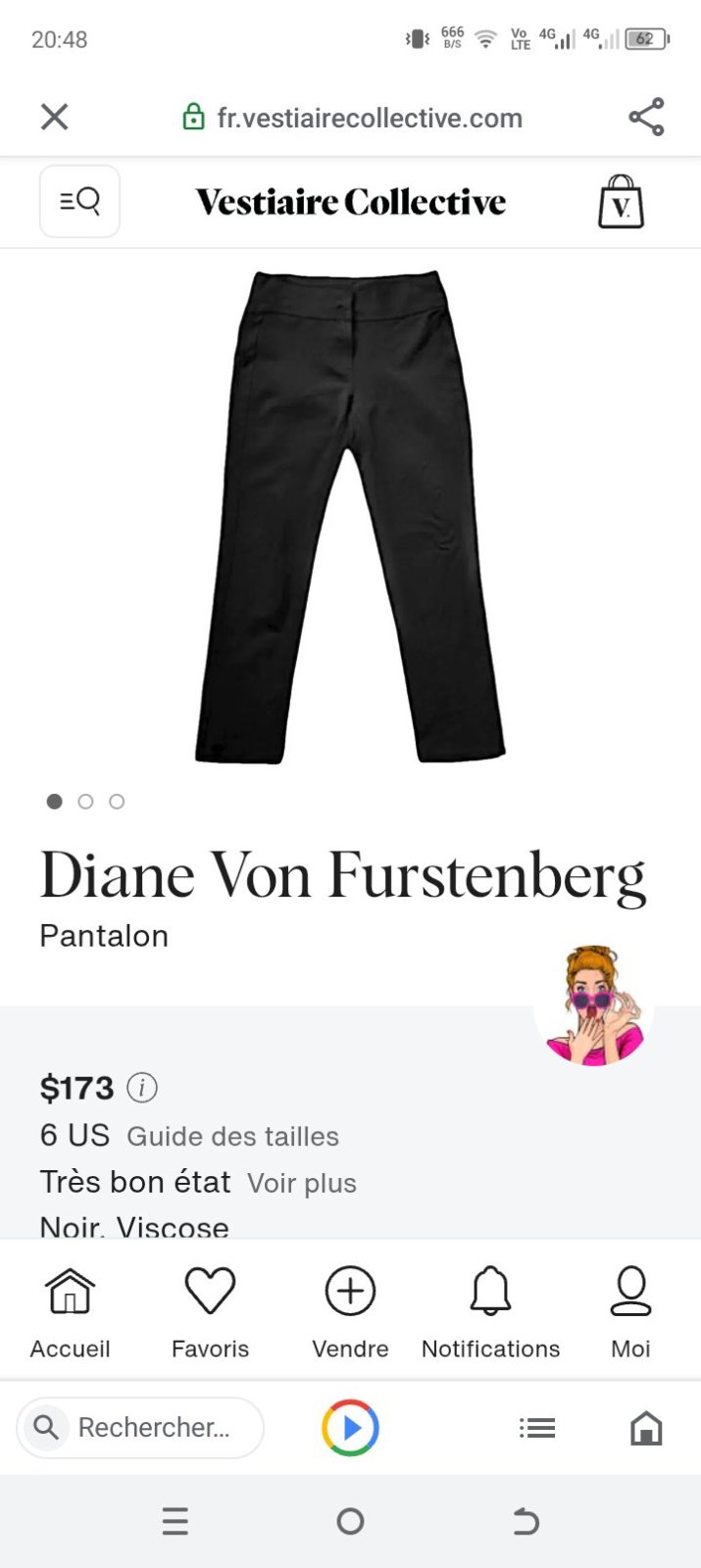 Diane vonFURSTENBERG authentique 
