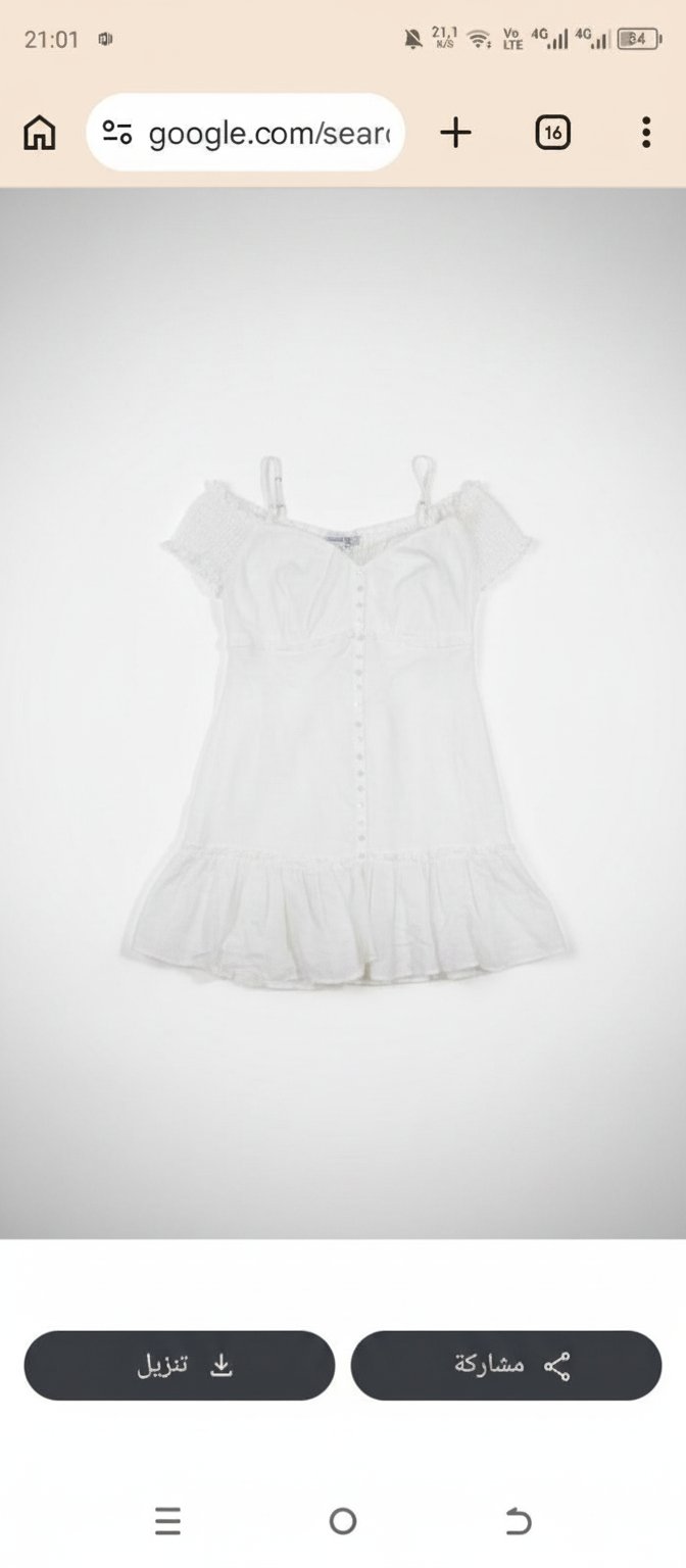 Robe a volant en lin