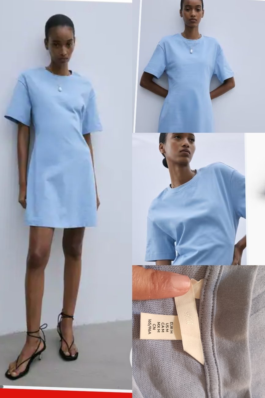 Pull robe h&m bleu