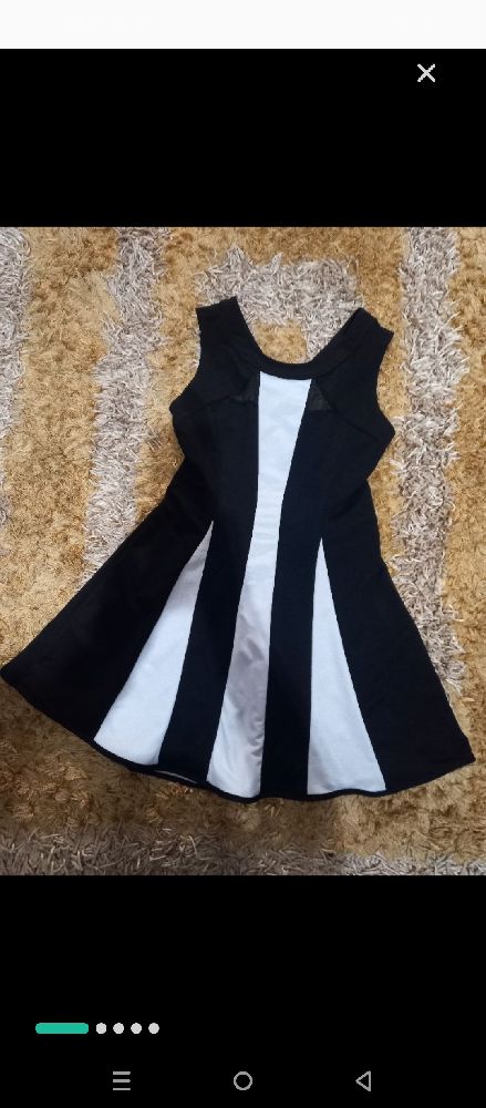 magnifique robe noir et blanc très classe pour cérémonie tt neuf