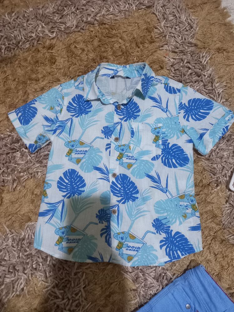 chemise imprimé tropical  tt neuf