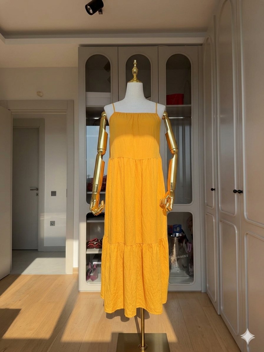 Robe jaune SHEIN