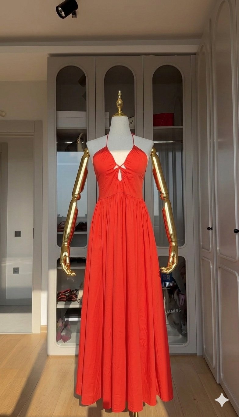 Robe d'été rouge