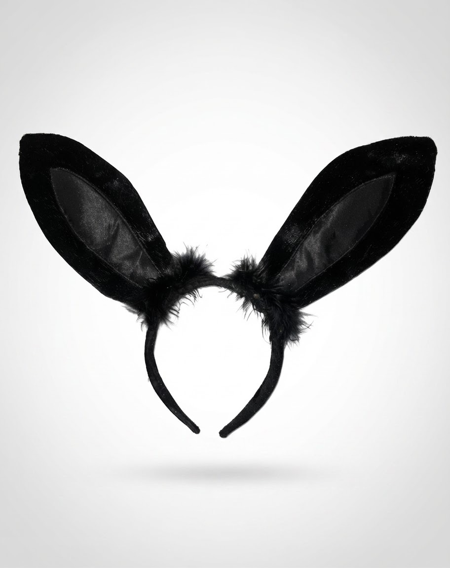 Black Bunny Ears Headband