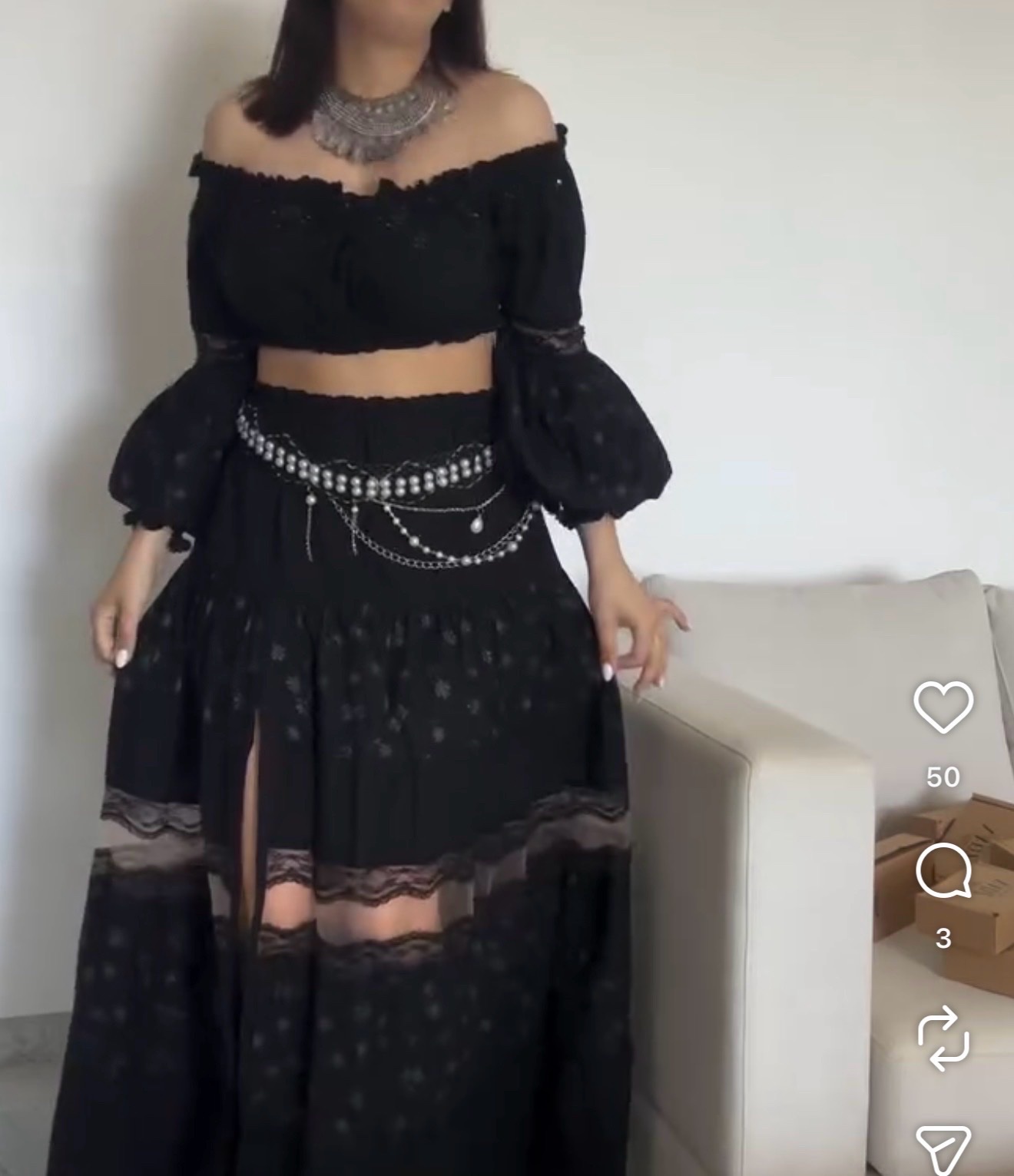Ensemble noir de la marque gaia 