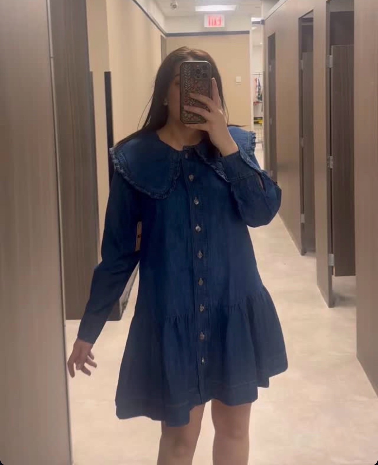 Petite robe en jean 100% cotton