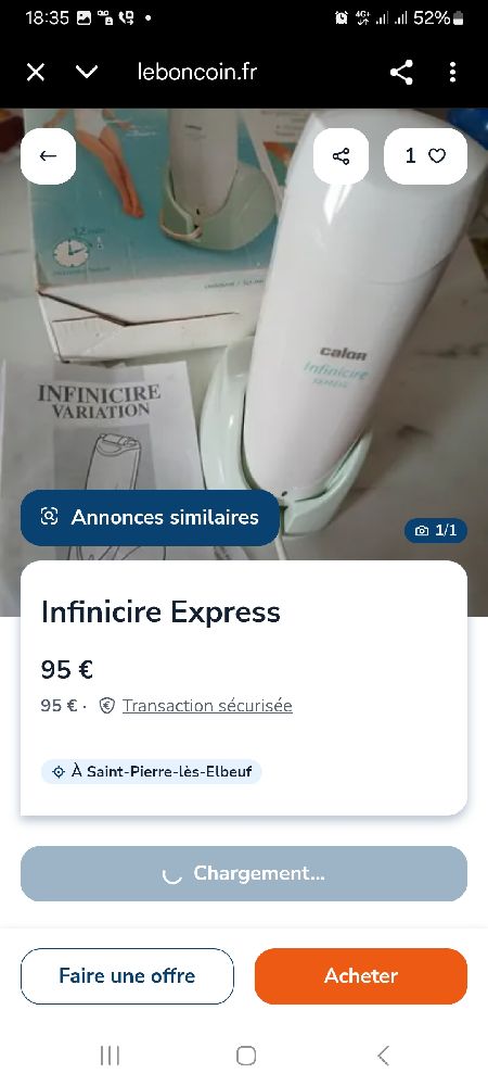 Épilateur électrique "appareil de cire"
