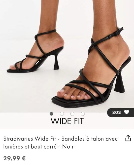 Sandale à talon lanières  Stradivarius défaut a5er photos 
