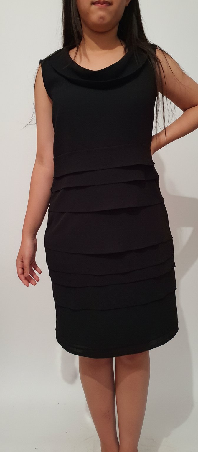 Robe noir de la marque Giulia Galanti avec des détails léopard made in Italy 🇮🇹 