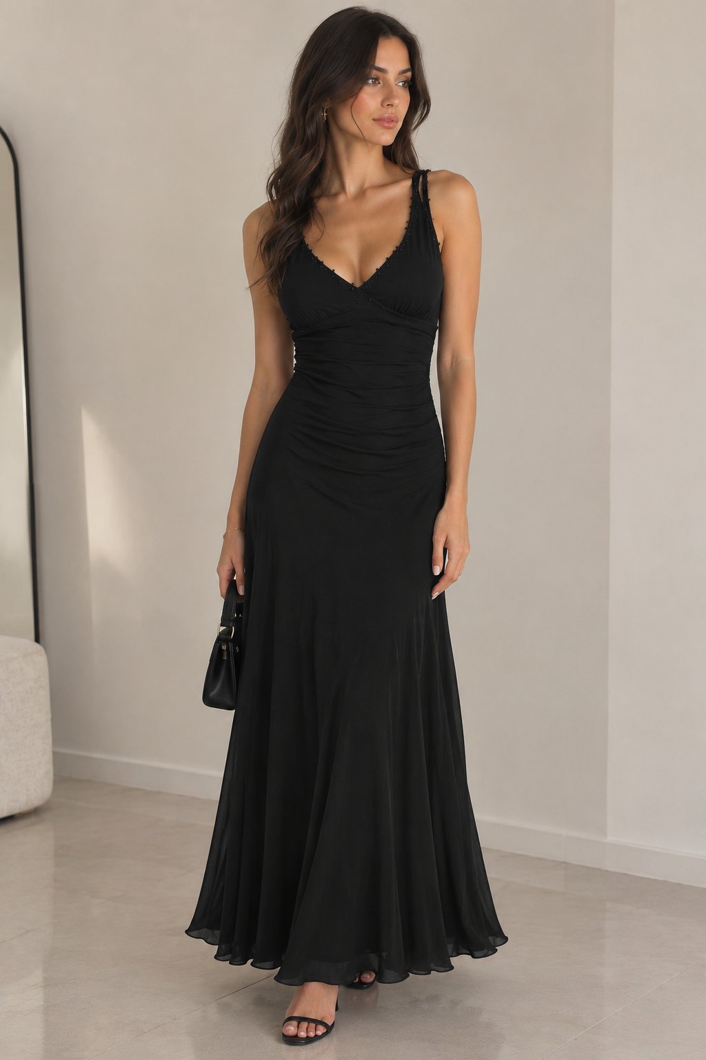 Robe longue noire 