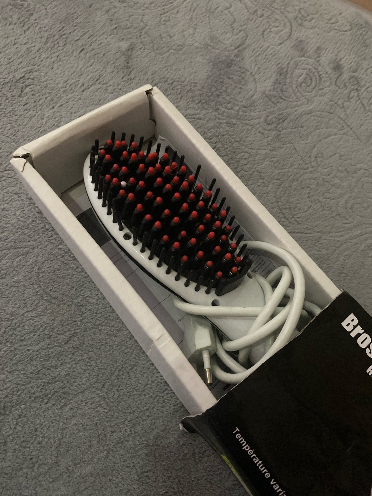 Brosse chauffante