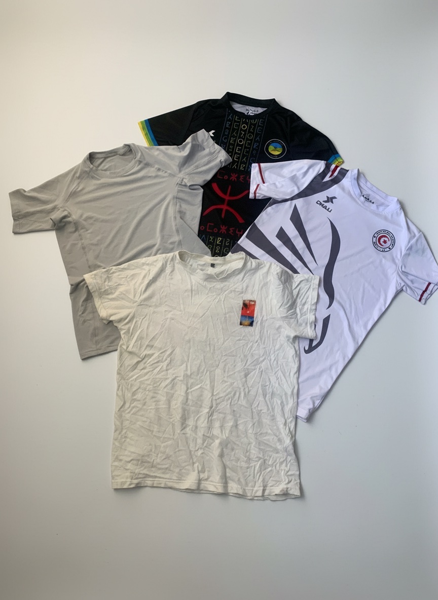 Lot de 4 tshir  3t-shirt de sport 1t-shirt normal