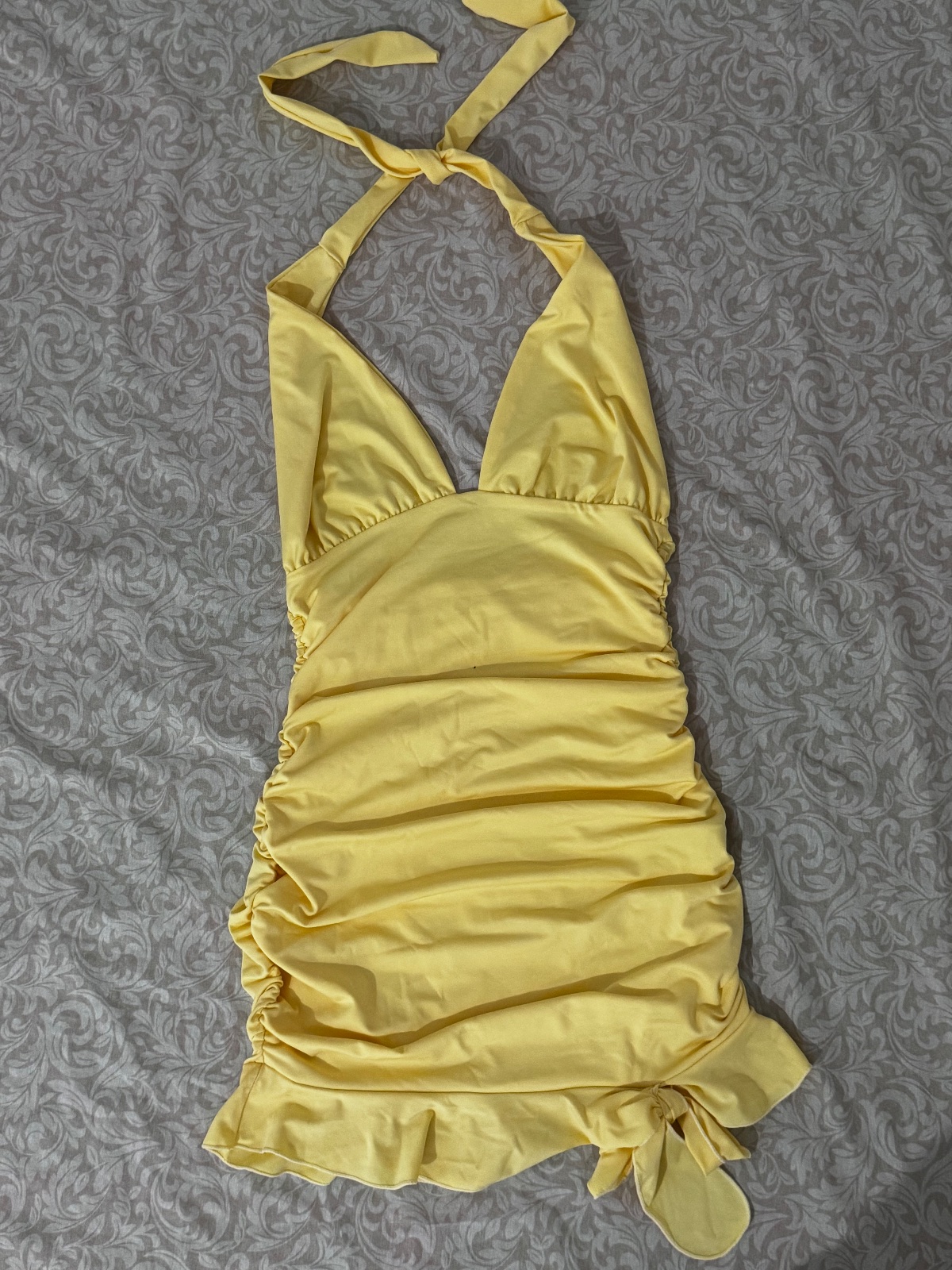 Robe jaune courte 
