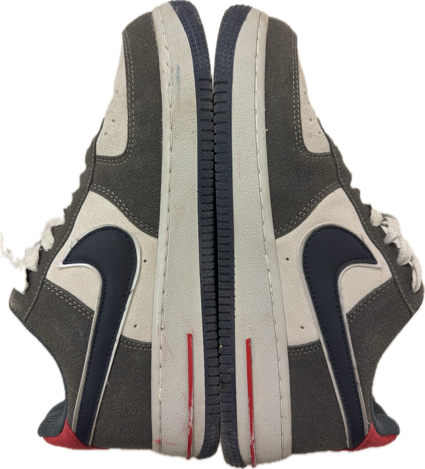 Nike Air Force 1 Low - Gris/Bleu Marine/Rouge - 42