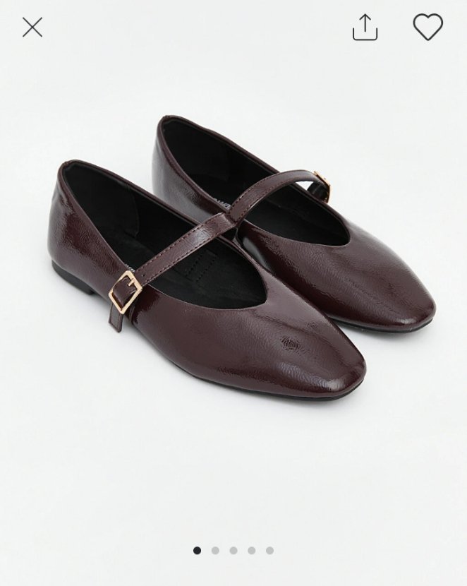 Flats marron foncé 