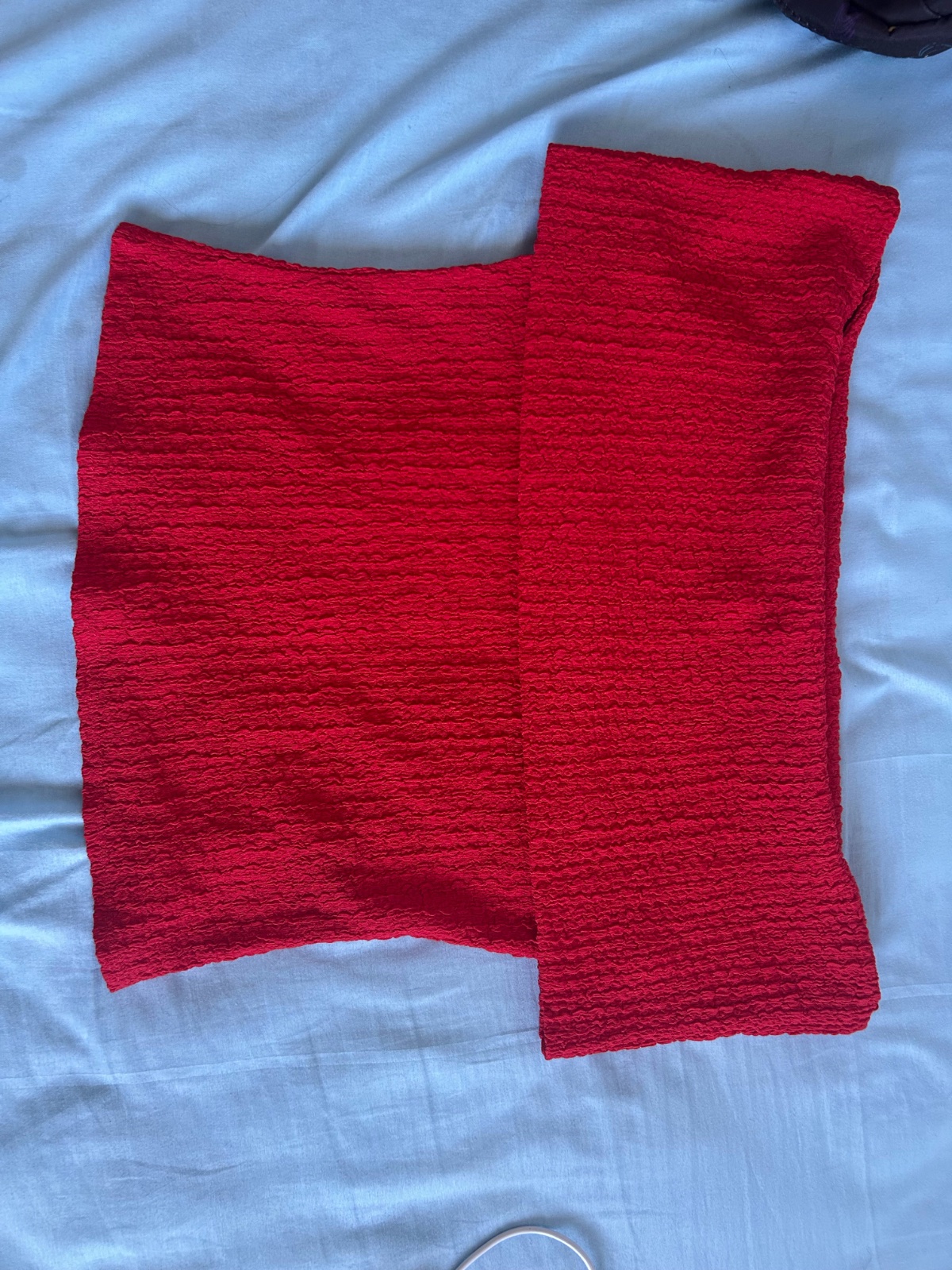 Top rouge texturé H&M – Taille M