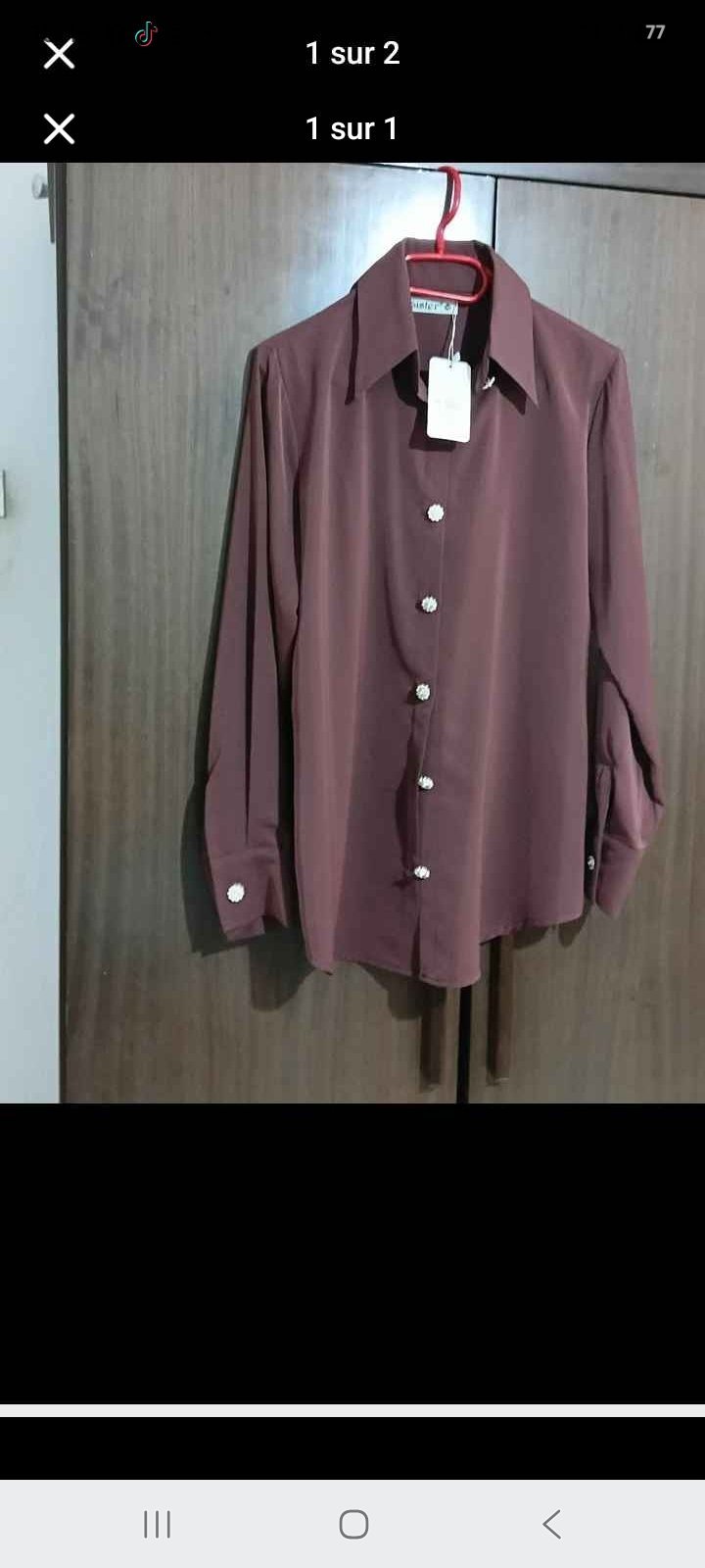 Chemise neuf tlabes s et m neuf jamais porté tres chic haute qualité 