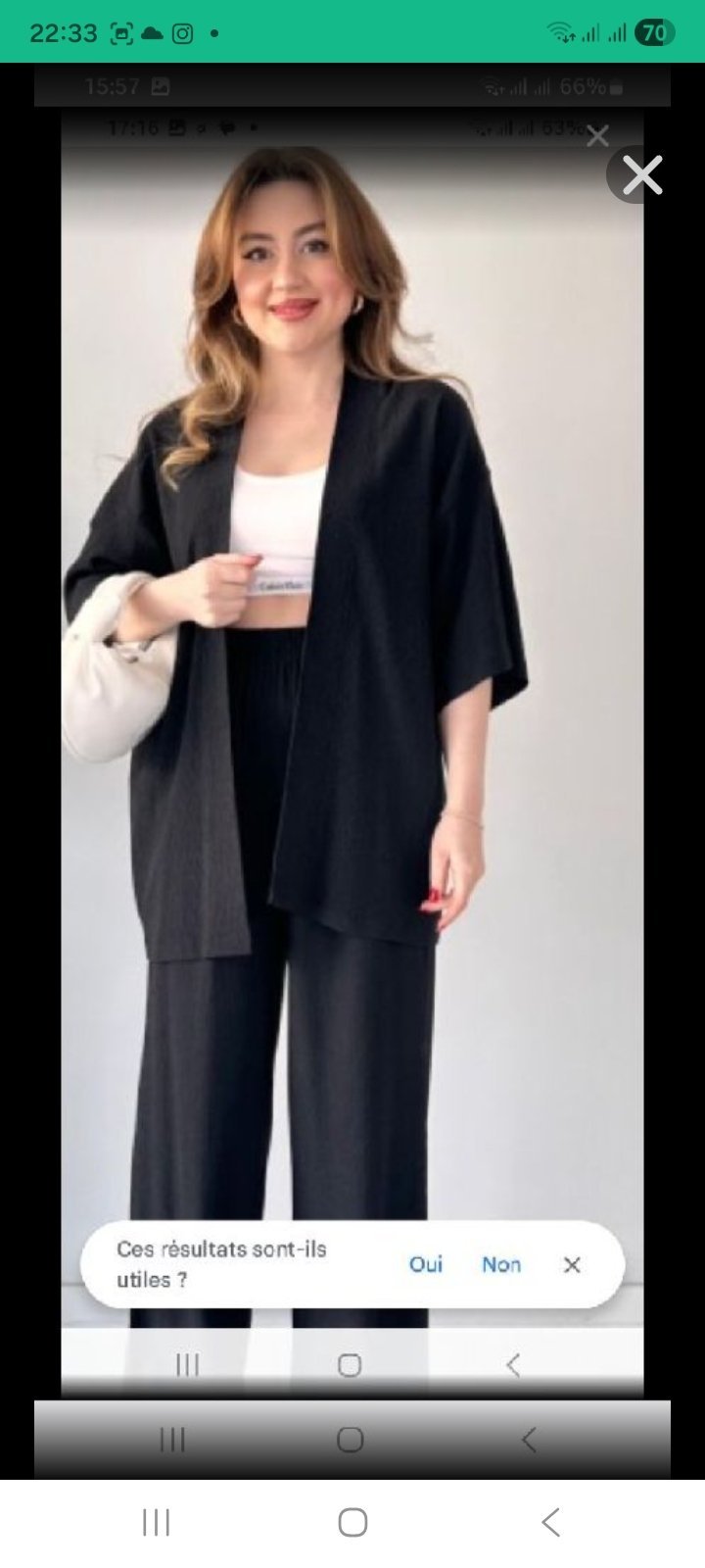 Ensemble femme jamais porté 
