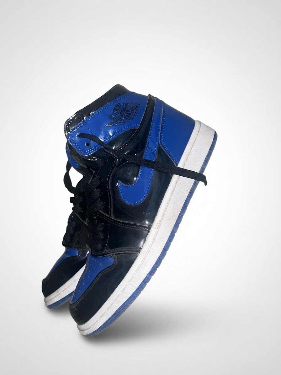 🔥 Air Jordan 1 High – Noir & Bleu 🔥  �