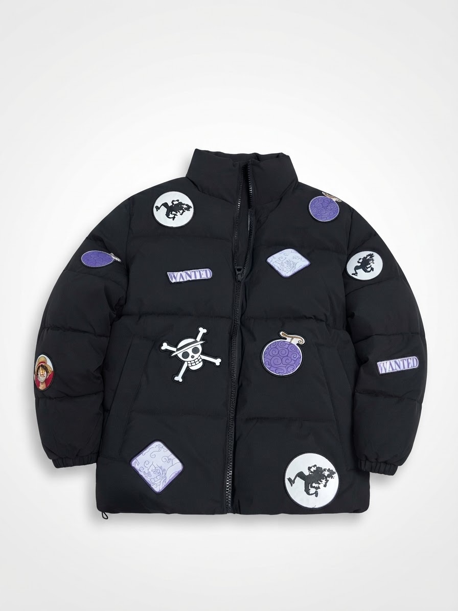 🧥 Doudoune Anime Streetwear 🖤💜