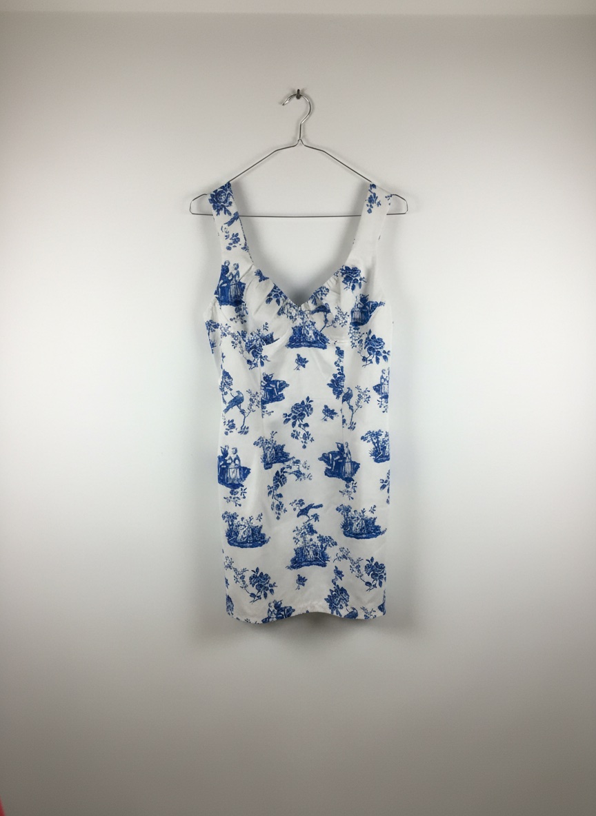 Robe blanc et bleu 