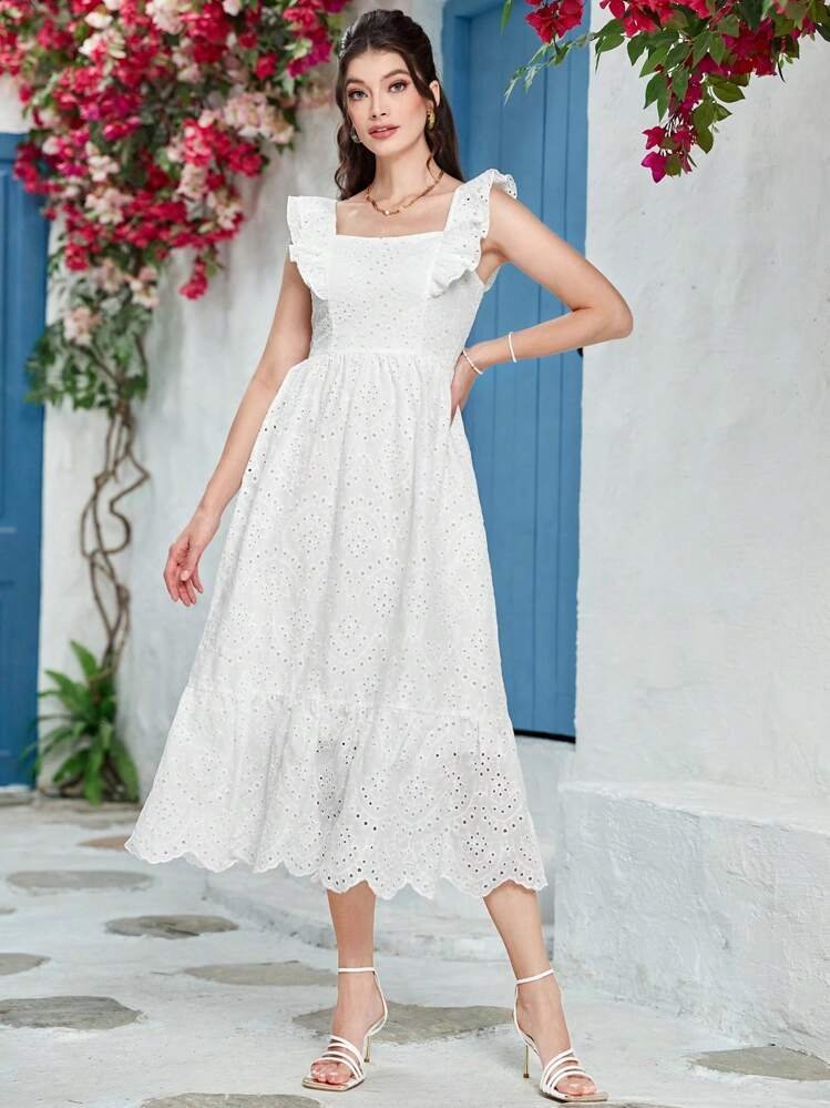 Robe blanche coquette 