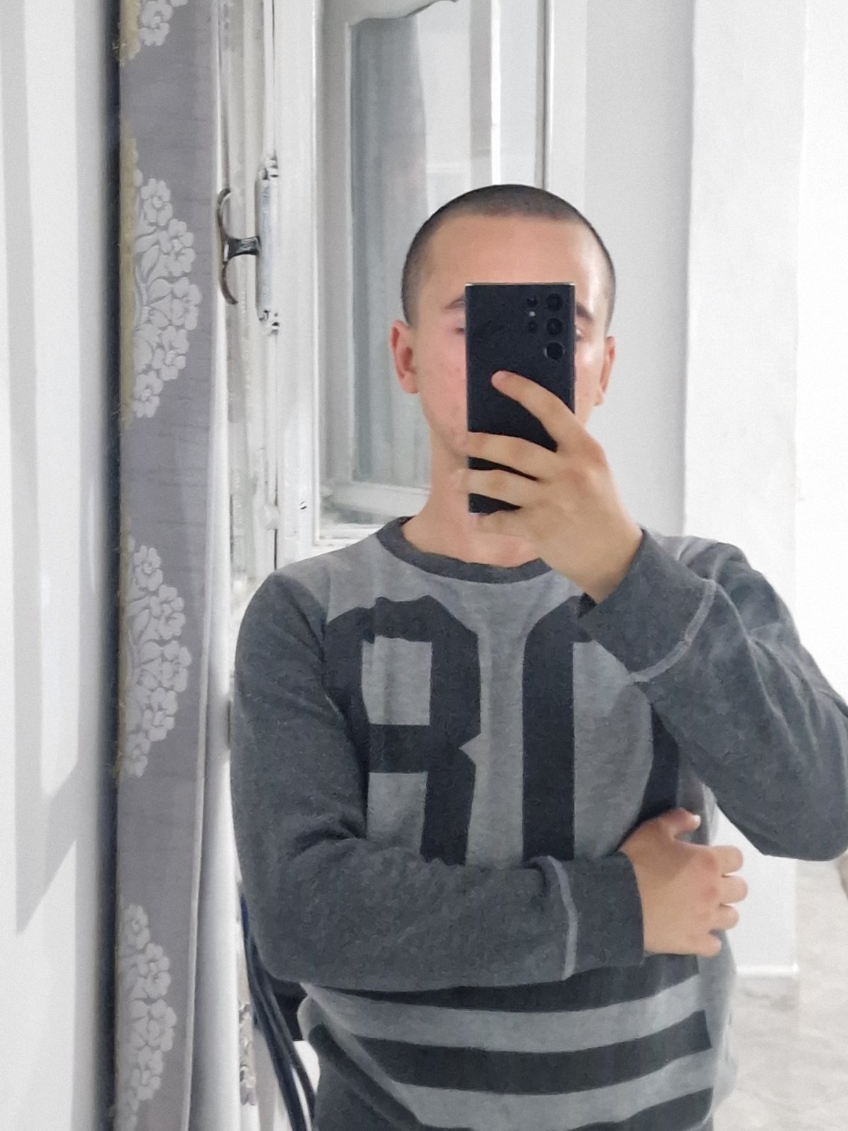 Pull gris cotton