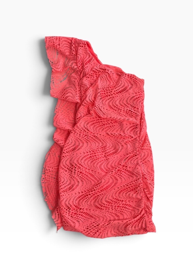     Robe Corail Chic en Dentelle