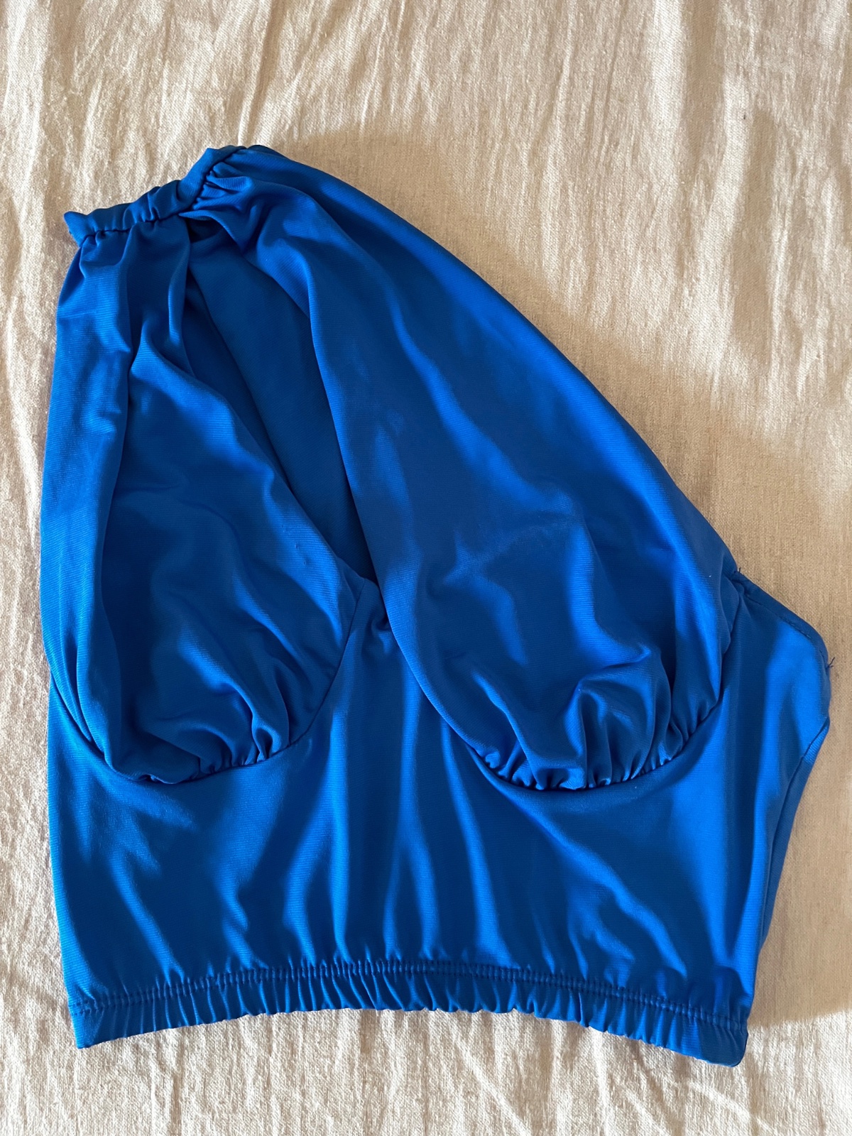 Top bleu de taille M 