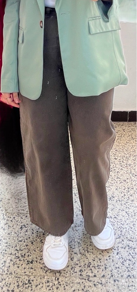 Jean vert kaki wide leg zara porté une seule fois de la taille 38