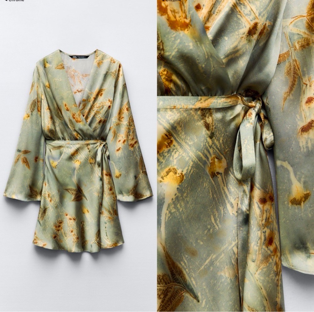 Robe satinee Zara