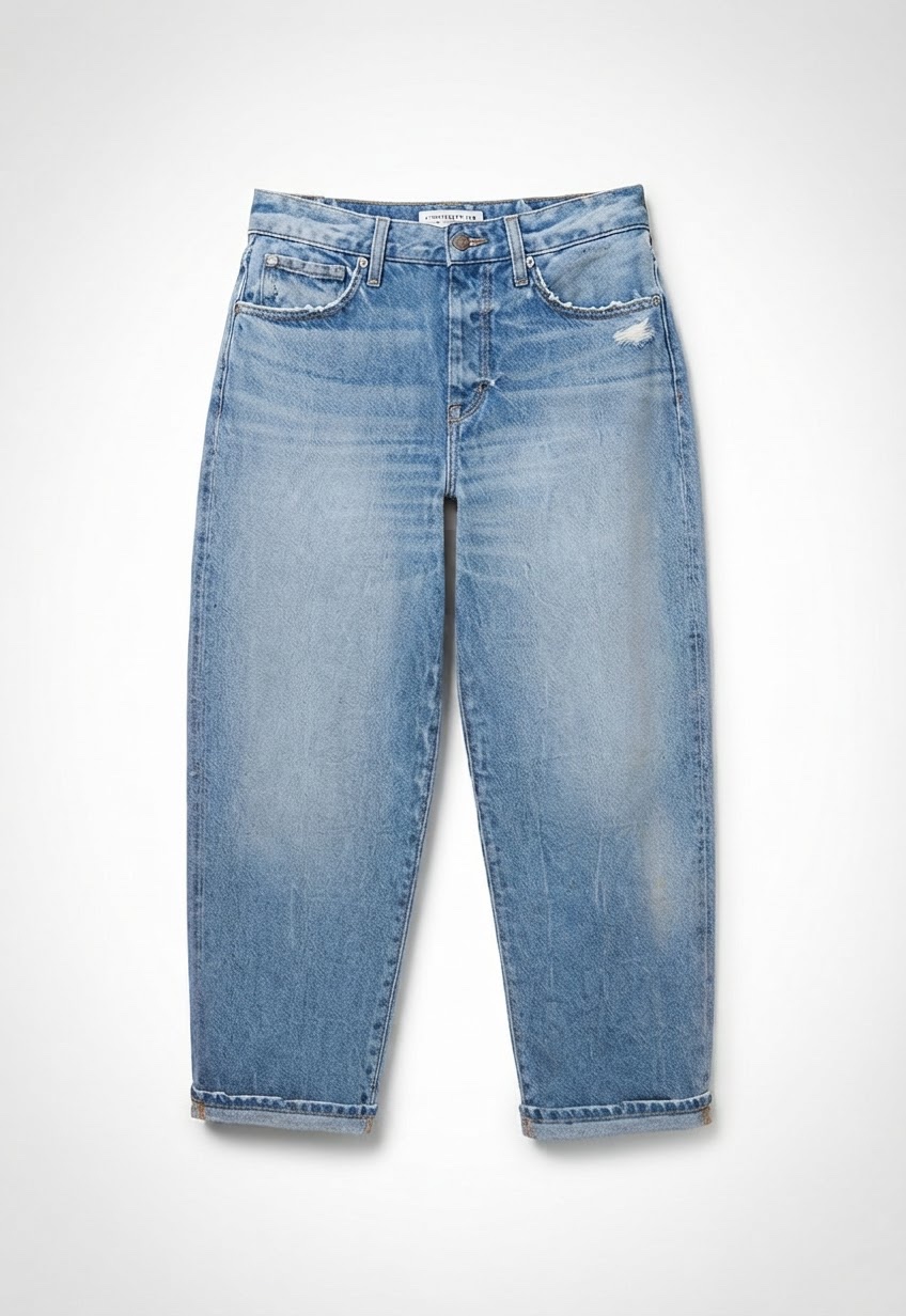 Jean balloon mid rise