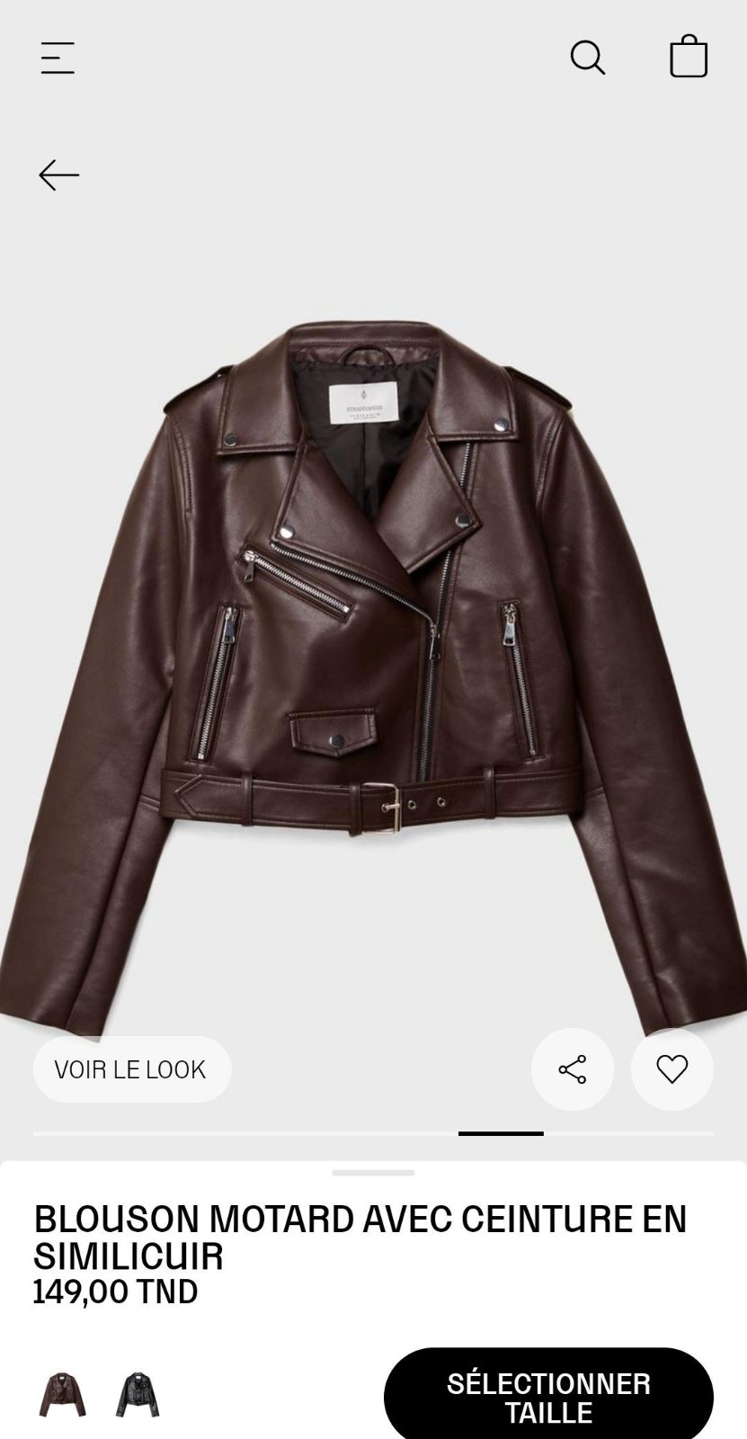 Blouson motard similicuir 