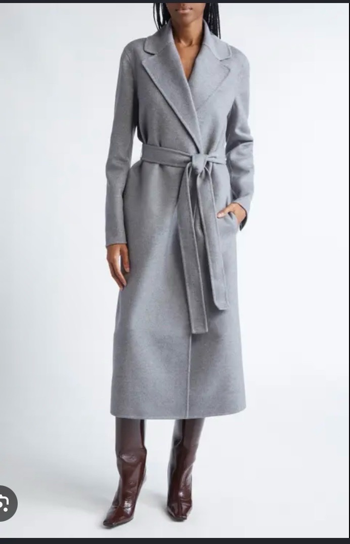 Manteau long gris