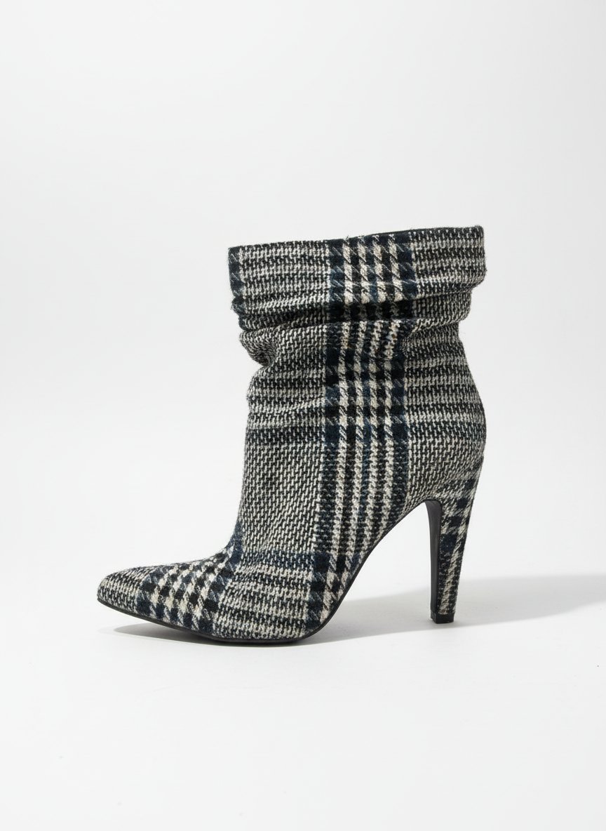 Bottines JustFab tissu écossais 💙