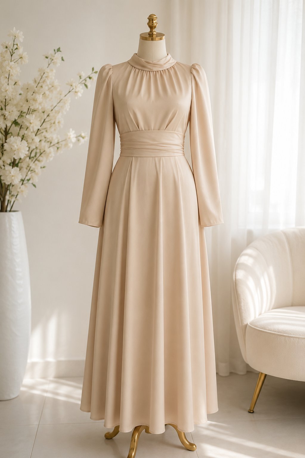 Robe modeste effet satiné ✨️ 