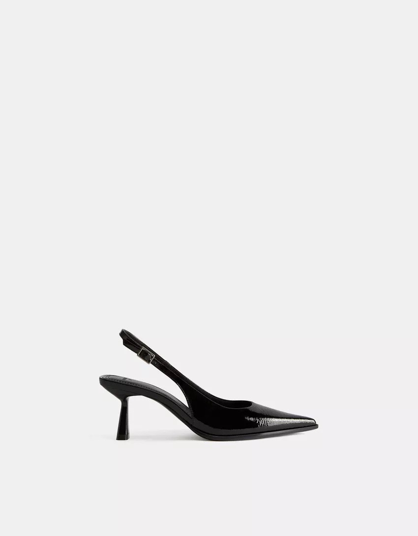Escarpins types mules kitten heels