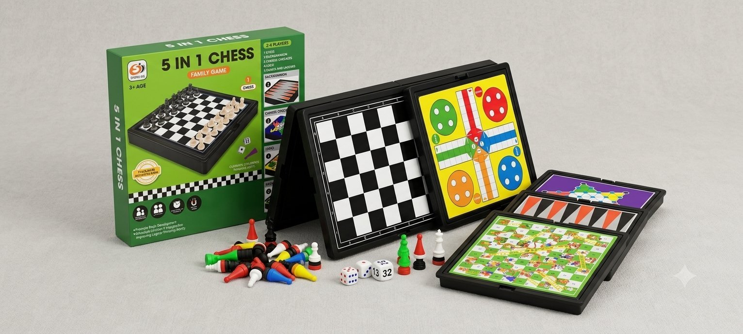 Jeux familial 5 en 1 CHESS