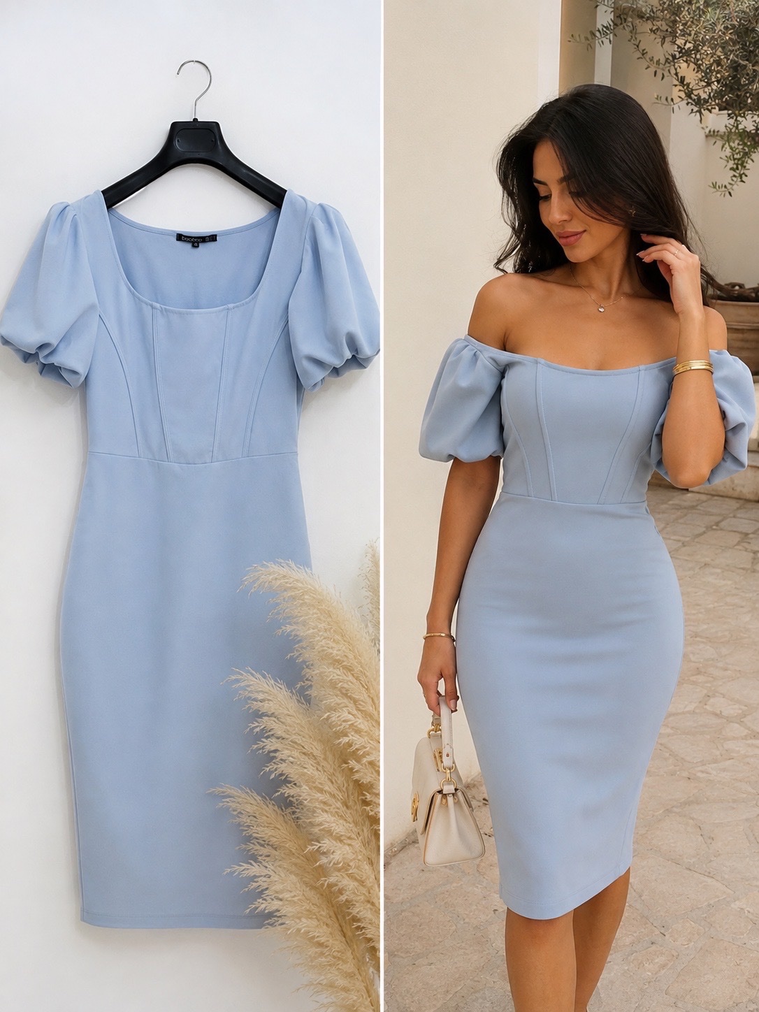 Robe bleu pastel