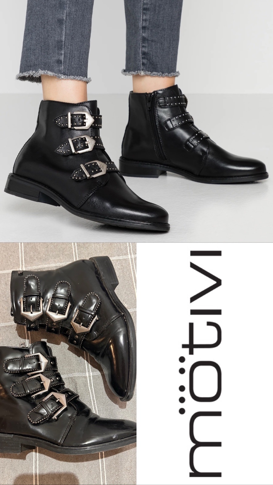 Des bottines noir pointure 36 motivi