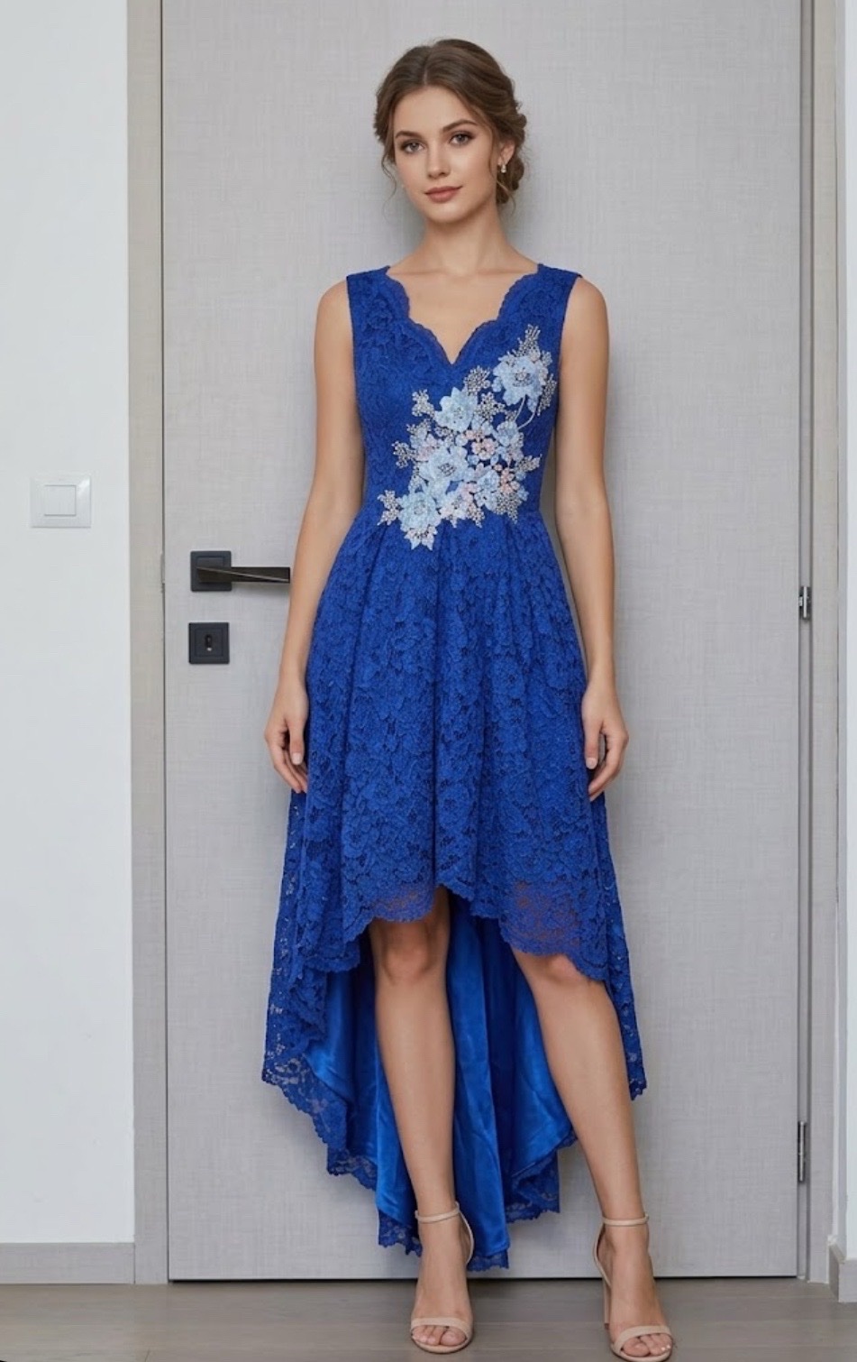 Une robe soirée bleu roi taille S/M