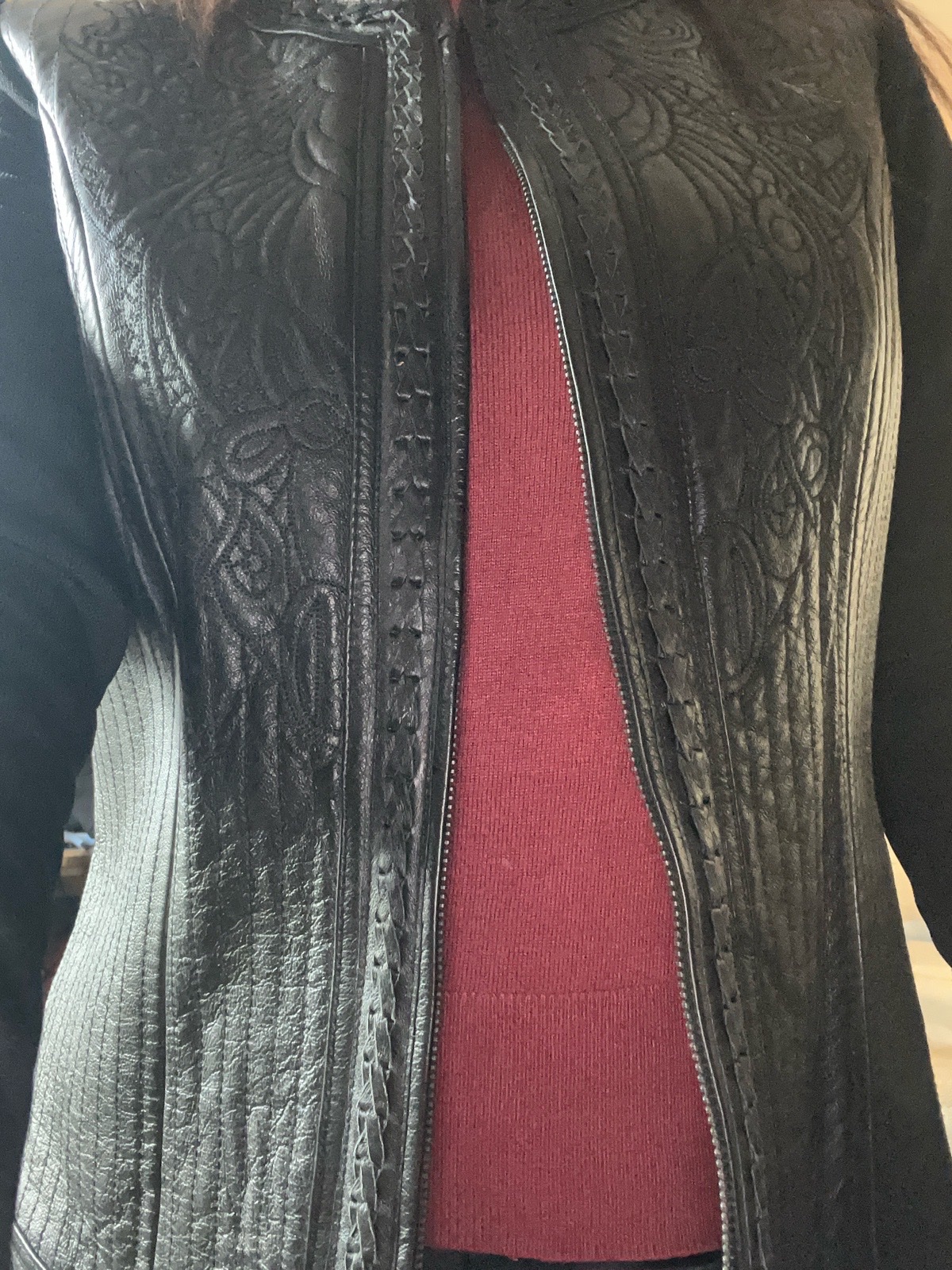 Veste cuir de luxe et original
