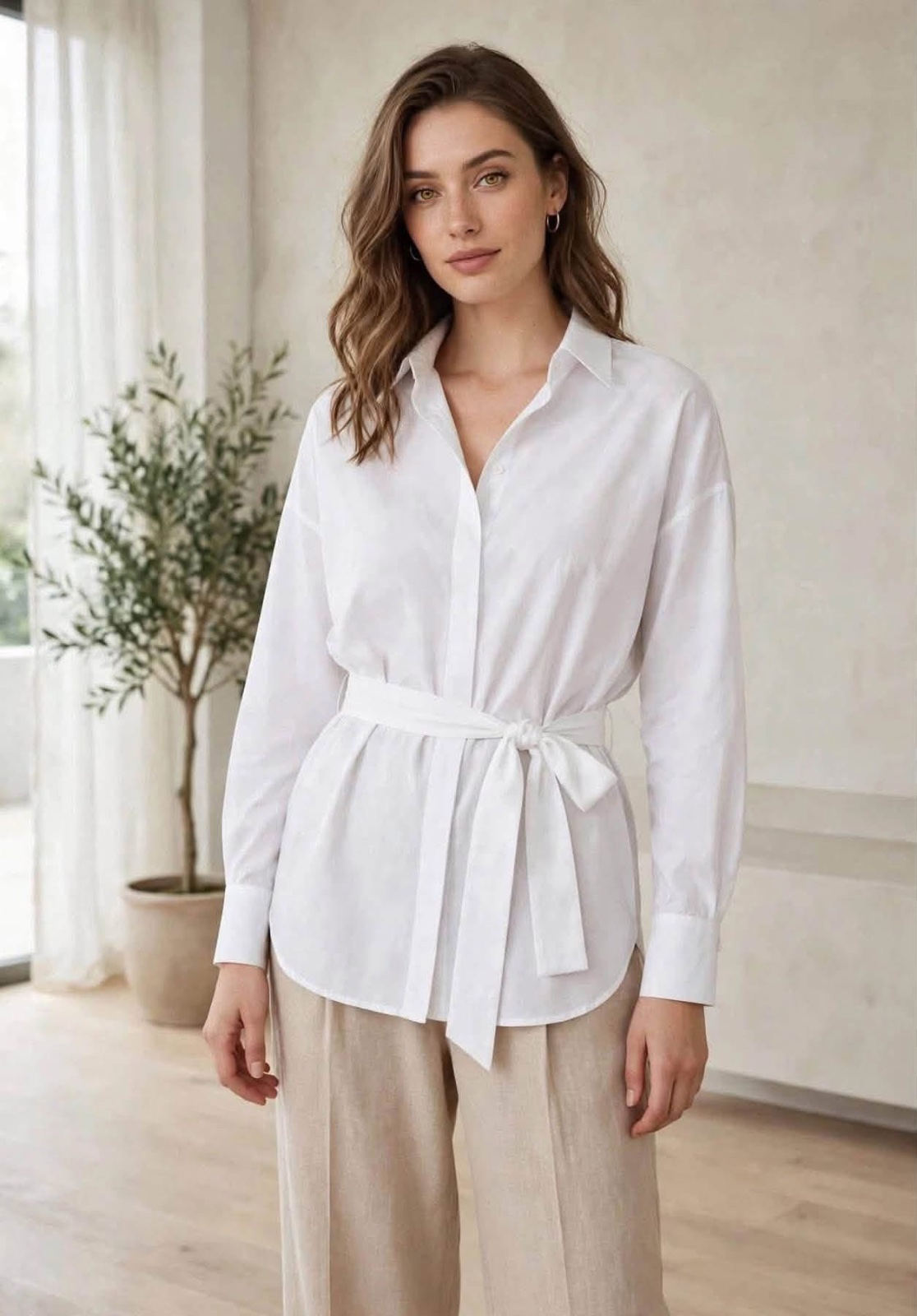 Chemise en popeline de coton 