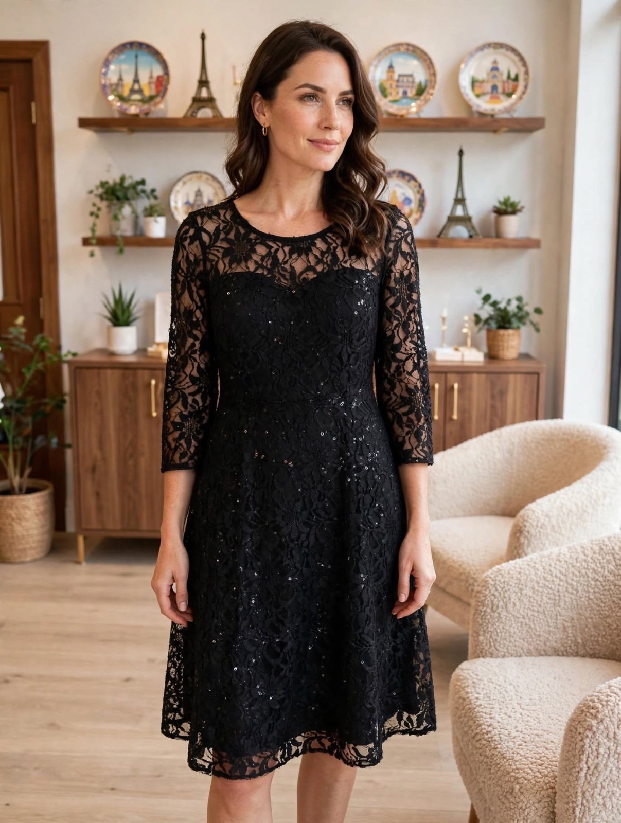Robe soiree en dentelle 